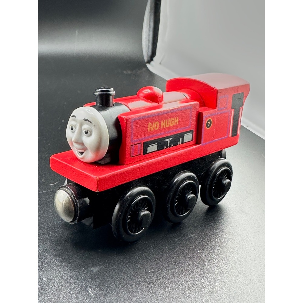 Thomas & Friends Wooden Railway Ivo Hugh Red Engine 2003 Learning Curve Train